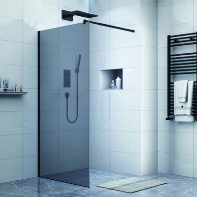Single Piece Walk-in 6MM 8MM 10MM Tempered Glass Shower Door Shower Room