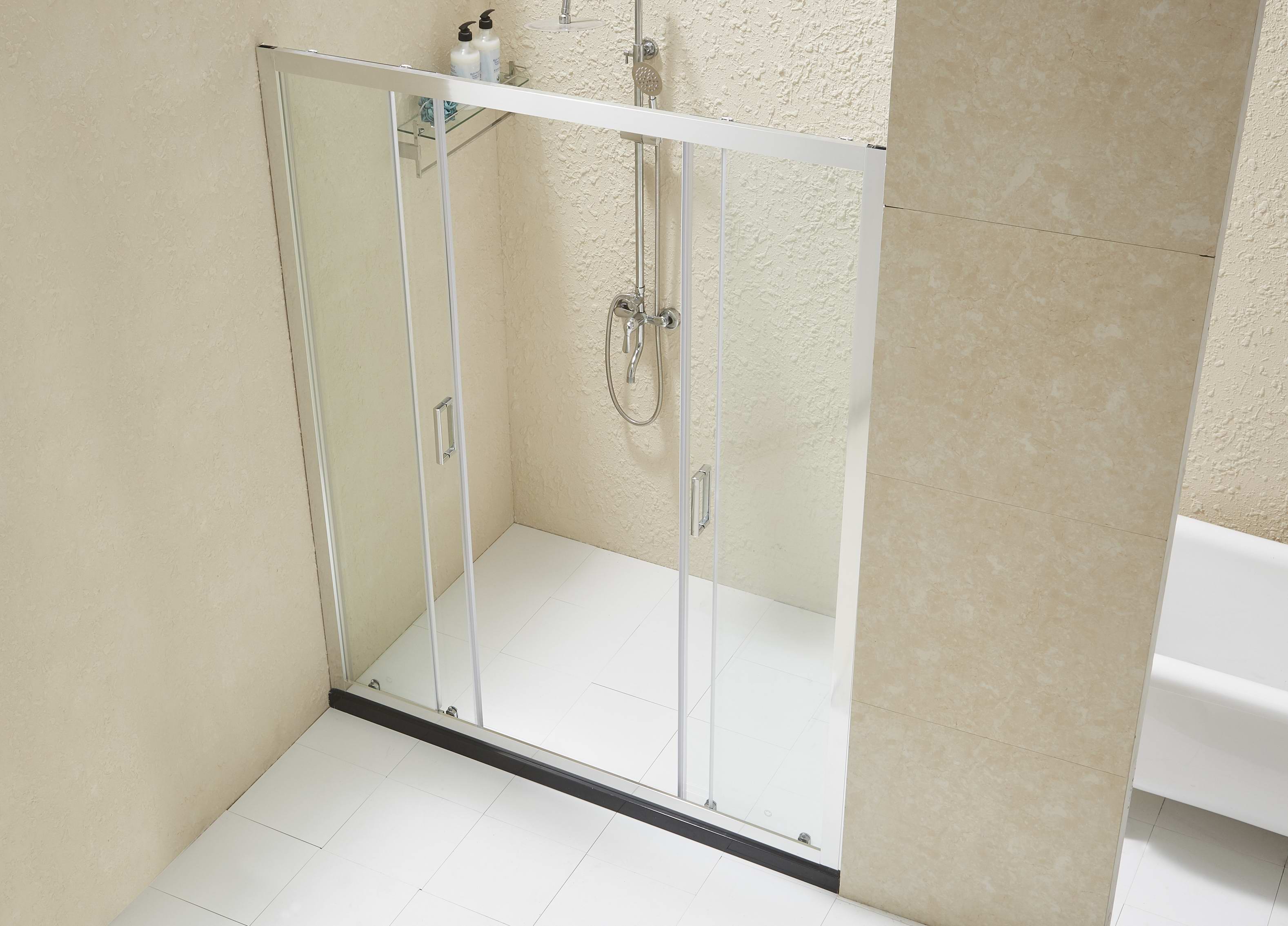 Glass Shower Door with 6MM 8MM Tempered Nano Glass Anti Exploding Film