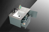 The Lacquer Bathroom Vanity Furniture Unit Blue with LED Light 