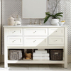 140CM Modern Floor Standing Bathroom Cabinet Furniture Lacquer Finish White Color