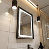 LED Mirror With Lights Rectangle Iron Frame Mirror Bathroom Wall