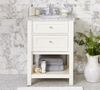 Modern Floor Standing Bathroom Cabinet Furniture Lacquer Finish White Color