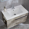 Bathroom Cabinets Wall Mounted Vanity With Matt Gray Wood Color