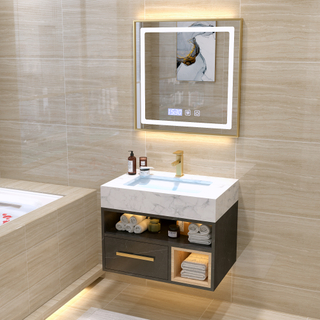 Customized Popular Wall Mounted Modern Bathroom Vanity