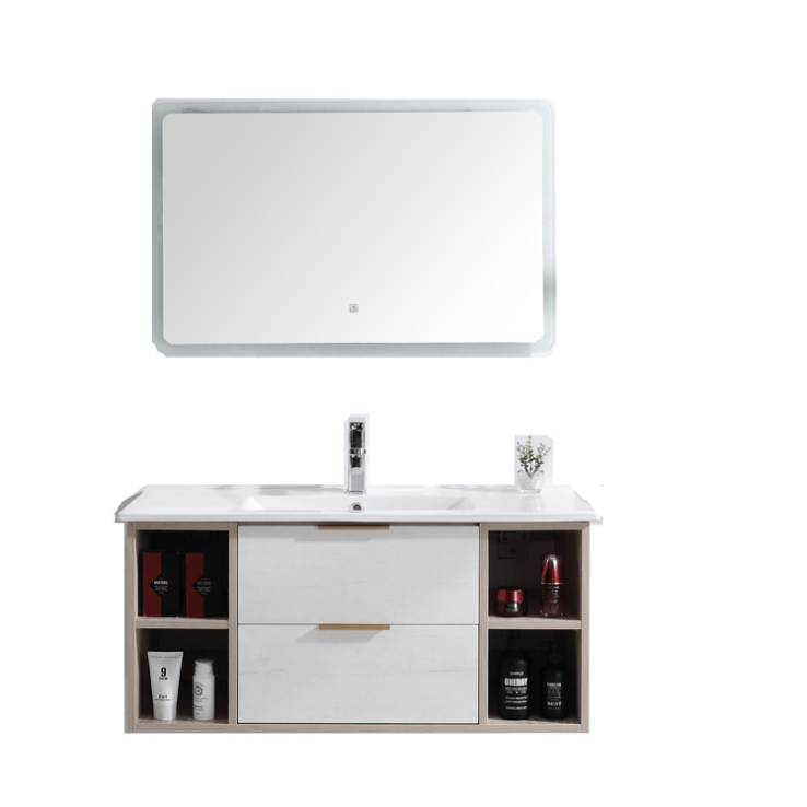 Wall Mounted Bathroom Vanities Ideas With Drawers Side Cabinet