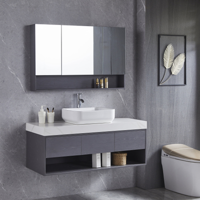 Modern Sintered Stone Floating Bathroom Vanity Set - Buy Bathroom ...