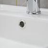 Arch Shaped Ceramic Basin Modern Sink Wash Basin Bathroom with Hole